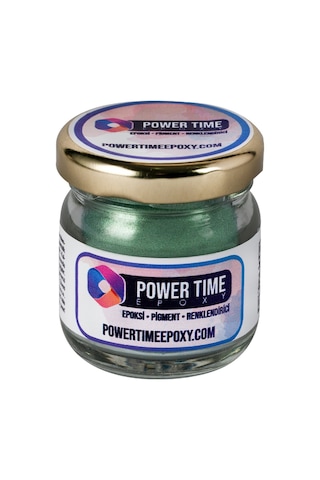 Sedefli Metalik Toz Pigment Boya / Koyu Yeşil / Epoksi Için