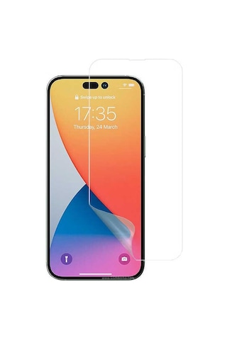 Apple Uyumlu iPhone 15 Pro Max Nano Micro Temperli Ekran Koruyucu Şeffaf