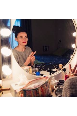 Shineyee 10'lu Paket Dokunmatik Ayna Işığı - 3 Renk Ayarı Doğal, Saf, Sıcak Beyaz - Usb Güdümlü Makyaj Işığı - Banyo/dolap Aynası Işığı Beyaz