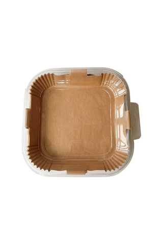 Hfambition 100 Adet Kare Hava Fritözü Kağıt Bezü, Yemek Dereceli, Yağ Geçirmez, Anti Yapışkan, Fritöz Temizliği Kolaylaştırır - Sarı Diğer