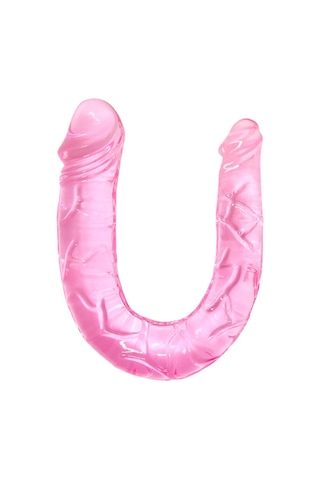 Lilitu Shop Pretty Double 30 CM Çift Taraflı Jel Yumuşak Penis Dildo