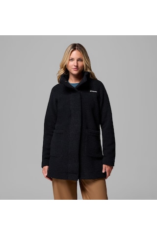 Columbia Al1333 Panorama Sherpa Uzun Kadın Polar Ceket 1862581010 Siyah