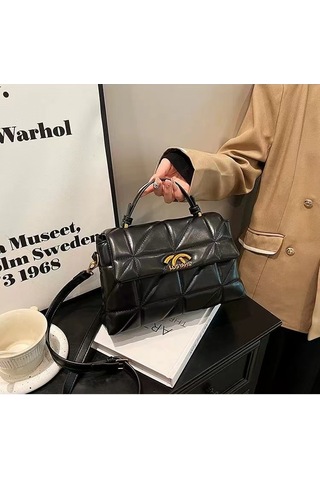 Jzcat Kadın Üst Düzey Çok Yönlü Günlük Sokak Postacı Çantası - Siyah