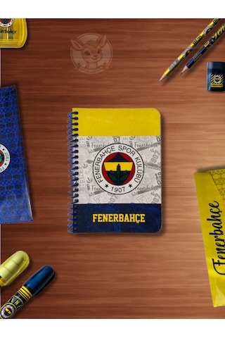 Fb Fenerbahçe Taraftar Not Defteri 72 Yaprak Çizgili Ödev Defteri Sarı