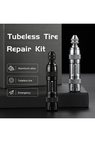 Cyclıngbox - Tubeless Bisiklet Lastiği Tamir Kiti Ultralight Vakum Y19489b Siyah