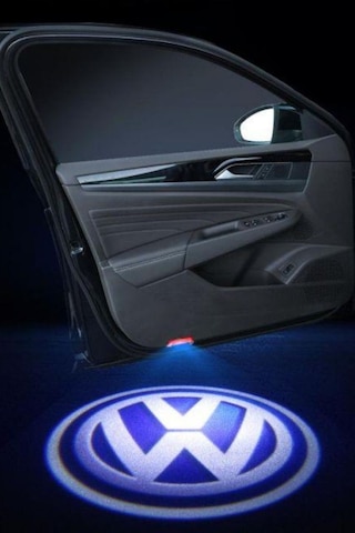 Araç Kapı Altı Logo Volkswagen Işığı 2 Li Set Led Kapı Karşılama Lambası Sensörlü Oto Aksesuar