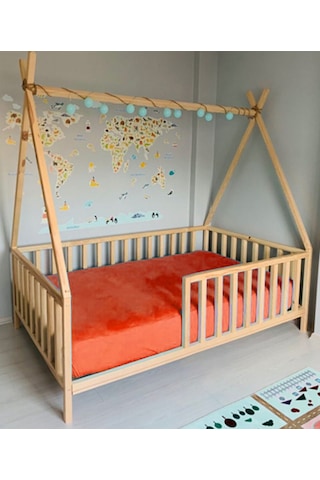 Babykinder Baby Kinder Kızıldereli Doğal Montessori Bebek & Çocuk Karyolası