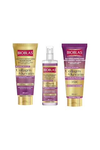 Bioblas Kolajen Keratin 3'lü Saç Kremi Seti