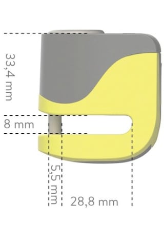 Auvray Mini Alarmlı Disk Kilidi 5,5mm Vespa Uyumlu Motosikletiniz İçin