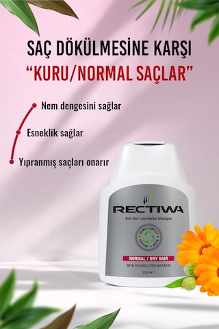 Rectiwa Kuru ve Normal Saçlar için Şampuan 300 ML
