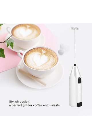 Ximistore9 El Tipi Elektrikli Çırpıcı: Çay Kahve Süt Köpürtücü, Yumurta Çorba Sos Çırpma Aleti Gümüş Gümüş