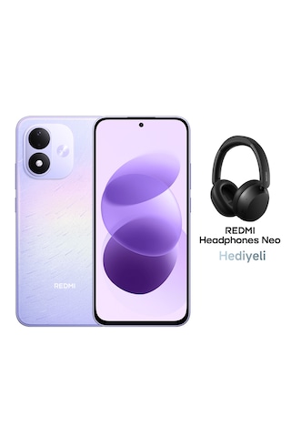Xiaomi Redmi Note 17 4G 6 GB 256 GB (Xiaomi Türkiye Garantili) Mor+Xiaomi Redmi Neo Bluetooth 5.4 Kulaküstü Siyah Kulaklık
