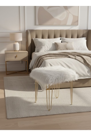 Sergama Bench Sandalye Beyaz