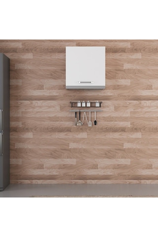 Minar Mutfak Üst Modül 1dk 60cm Asp Dolap Beyaz - B1