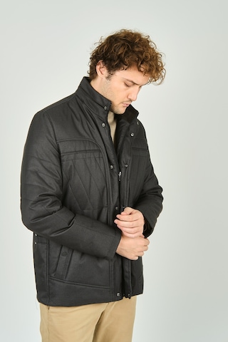 Lucas Erkek Hakim Yaka Fermuar Ve Çıtçıt Kapamalı Kaban 4784 Haki Haki