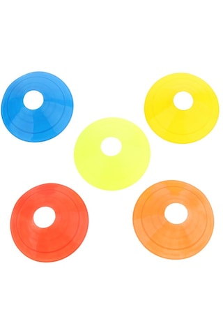 Homyl 5 Adet Futbol Mini Disk Konileri Sınır Turuncu Turuncu Çok Renkli