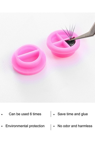 Teltree 100 Adet Kirpik Uzatma Yapıştırıcı Kabı - Çift Taraflı, Pratik Ve Dayanıklı