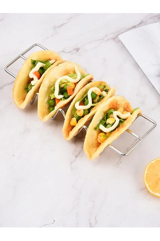 Lunext Taco Ve Hot Dog İçin Stand Daliği Tutucu 447331171 Gümüş