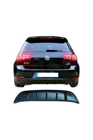 Volkswagen Golf 7 (2012-2016) Arka Tampon Eki - Difüzör (Plastik)