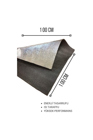 KALORİFER ARKASI TEK FOLYOLU ISI YALITIM LEVHASI 10 MM 1MT X 1MT
