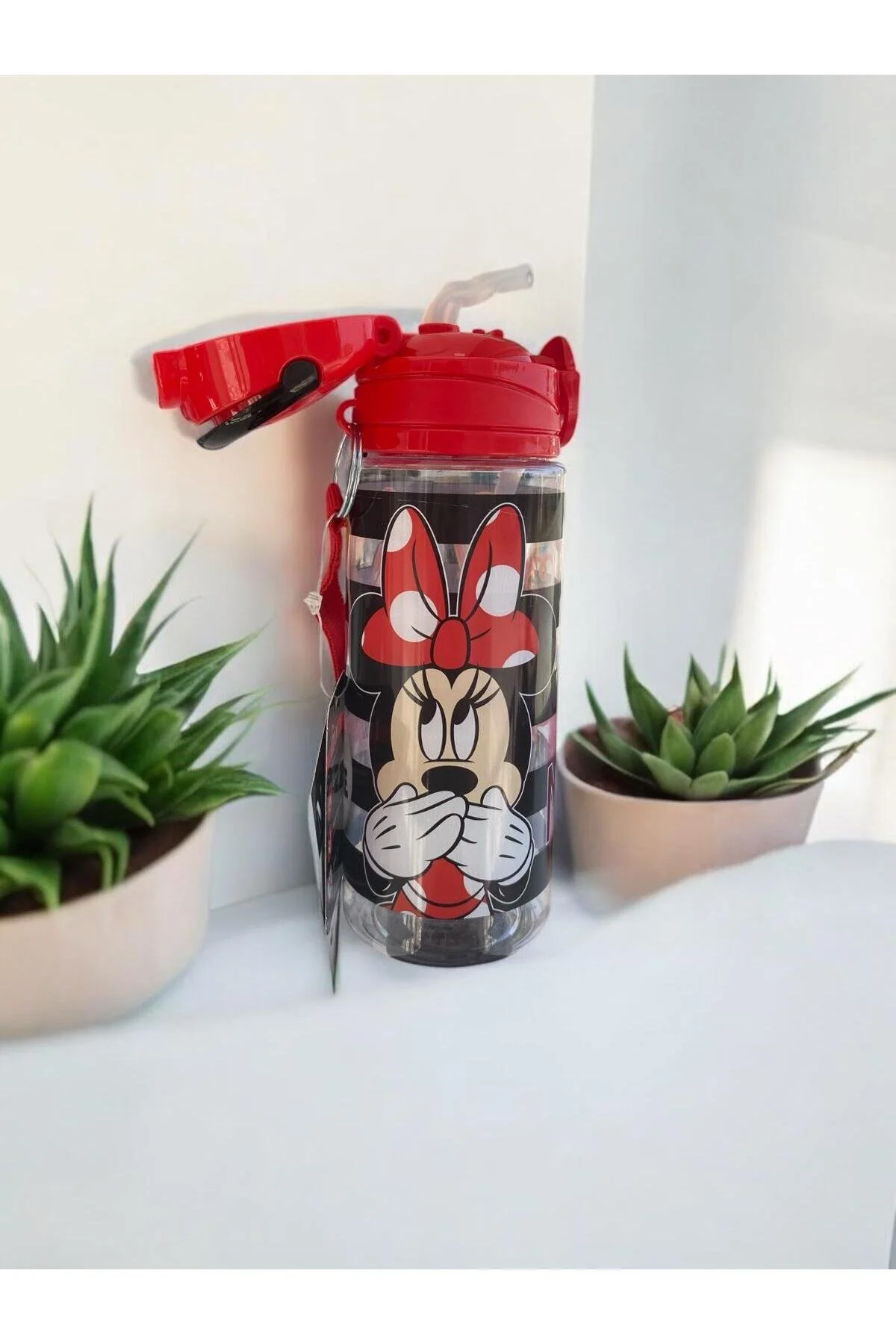 Minnie Mouse Kız Çocuk Matara-suluk Plastik Açık Kırmızı