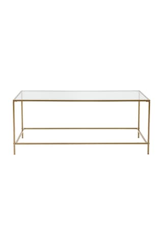 Flores Gold Metal Orta Sehpa