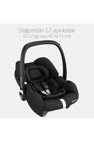 Maxi-Cosi Cabrio Fix I-Size Adac'lı Bebek Oto Koltuğu ve Ana Kucağı 0-13 kg Essential Black