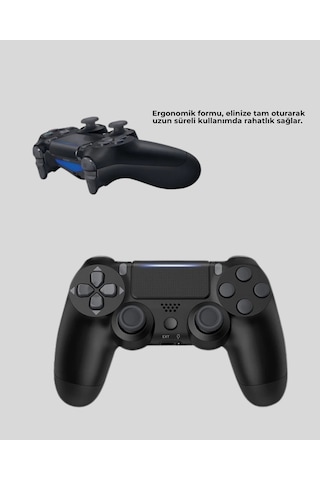 Kablosuz Ps4 Oyun Kolu Çift Motor Titreşimli Semeglbl - 63 Uzun Batlı