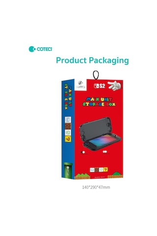 Özel Seri Oyun Muhafazası Cihaz Koruma Saklama Kabı Coteci Nintendo Switch 2 Koruyucu Taşıma Çantası