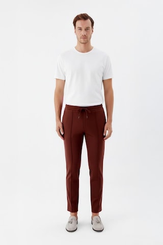 Sabri Özel Giotelli Erkek Tarçın Dar Kesim Slim Fit Yan Cep Bel Lastikli Jogger Pantolon
