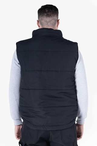 Elyaf Dolgulu Dik Yakalı Yelek Siyah