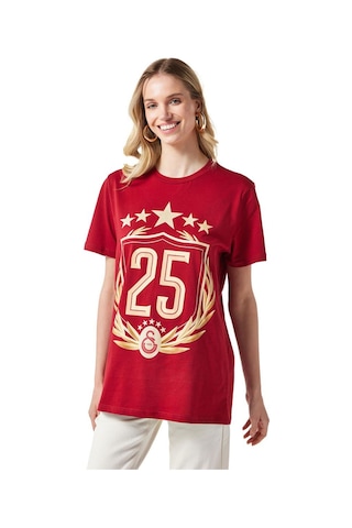 Gsstore Galatasaray 25 Şampiyonluk T-shirt - E251351-2-10635 Bordo