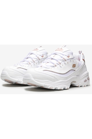 Skechers D'Lites - Copper Divine Kadın Beyaz Sneakers 13145 Wtrg Beyaz