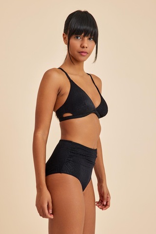Amarelle Bali Siyah Yüksek Belli Toparlayıcı Bikini Alt Siyah