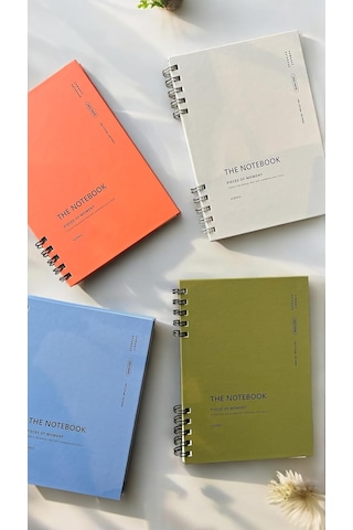 Fark Tanıtım Spiralli 80 Yaprak Noktalı A5 Defter, Not Defteri, Okul Defteri, 4 Farklı Renk Seçeneği 02 Placid Bl Genel