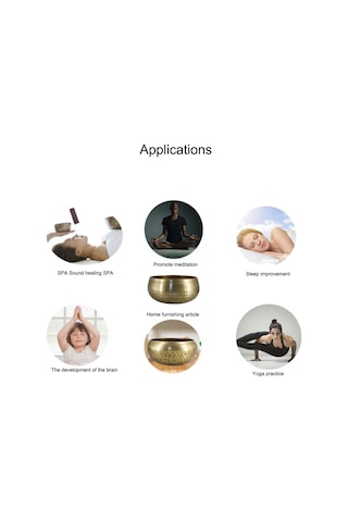 Shineyee Tibet Bakır Meditasyon Çanı - Yoga Ve Rahatlama İçin Tibet Çanı 80mm Deri Çubuk Ve Kılıf Hediyeli