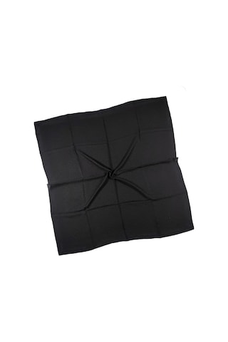 Mim Eşarp Mısırlı Eşarpları Siena Eşarp 100x100 Cm Siyah