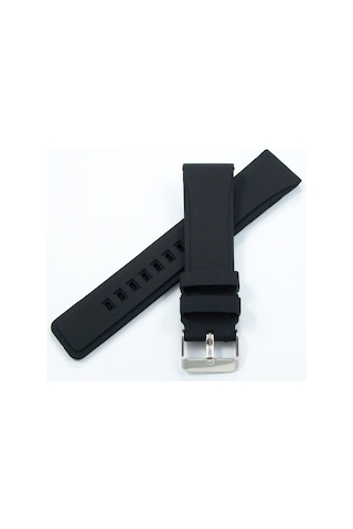 Siyah Kokusuz Silikon 26Mm Saat Kordonu Yumuşak Spor Kayışı Küt (498622075)