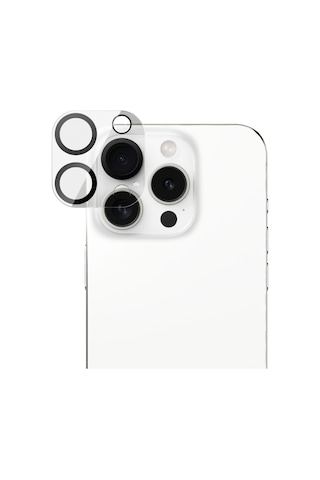 Vonmahlen Apple Uyumlu iPhone 16 Pro Max / Apple Uyumlu iPhone 16 Pro Şeffaf Lens Koruyucu