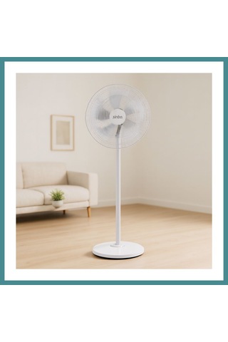 Trendexa Ayaklı Vantilatör 5 Kanat 18'' Yaklaşık 45 Cm Sessiz 3 Kademe 140 Cm Mac