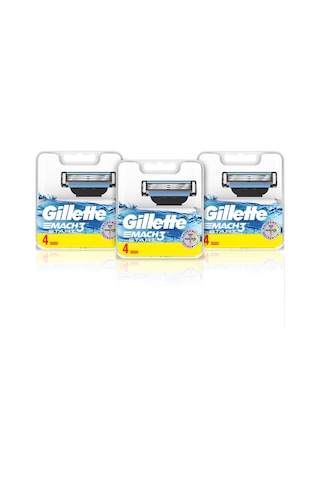 Gillette Mach3 Start Yedek Tıraş Bıçağı 3 x 4'lü