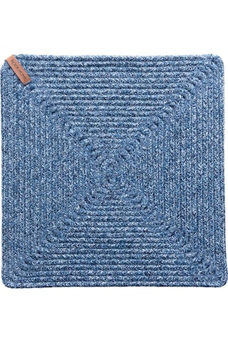 Koza Home Cesta El Yapımı Örgü Lacivert Kare Supla 32x32 4016 Lacivert