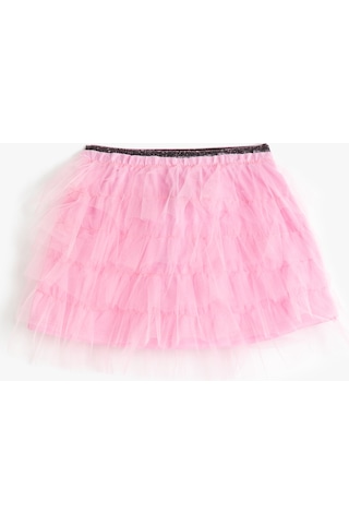 Koton Tütü Etek Beli Lastikli Katlı Astarlı Pembe 3skg70012ak 3SKG70012AK274 Pembe