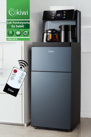 Kiwi KWP-8570 Gizli Damacanalı Dahili Otomatik Çaycılı Sıcak Soğuk Dijital Su Sebili
