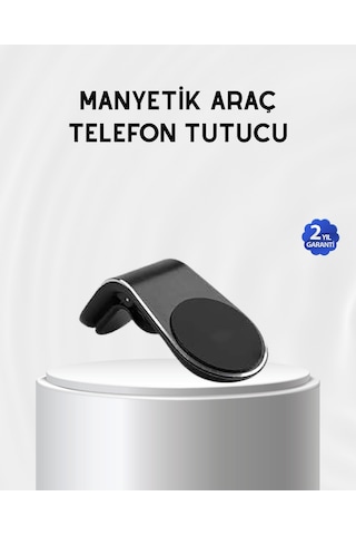 Araç İçi Manyetik Telefon Tutucu Güçlü Klipsli Ve 360 Derece Ayarlanabilir Çokrenkli
