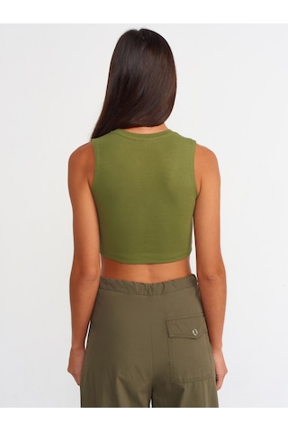Dilvin Crop Top 101A30125 Haki