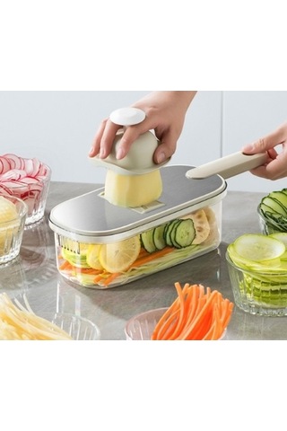 Wondernest Sebze Patates Paslanmaz Parçalayıcı, Lichen Kesici, Mat Çelik Wh Gri