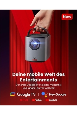 Anker Nebula Mars 3 Air 2023 400 Lümen Akıllı Taşınabilir WiFi Kablosuz Projeksiyon