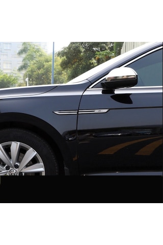 Space Vw Passat Golf Arteon R-Line 4'Lü Çamurluk Logosu Siyah