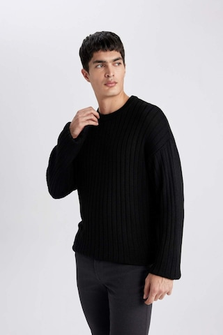 DeFacto Relax Fit Bisiklet Yaka Basic Düz Triko Kazak B9723AX24SPBK81